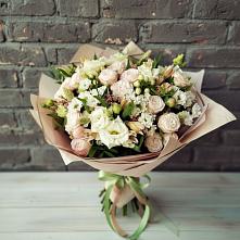 Букет цветов из:  Альстромерии, Розы и Хризантемы в городе Шелехов