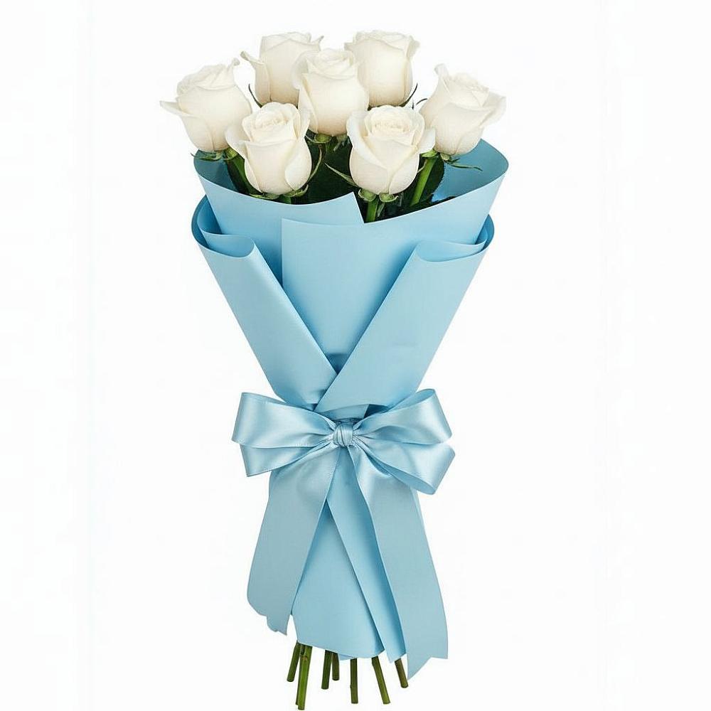 Букет 7 белых роз Проуд в городе Шелехов