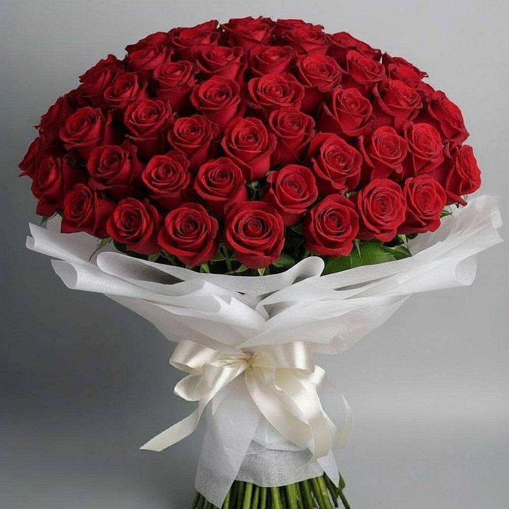 Букет 101 Красная роза Блэк Мэджик в городе Шелехов