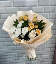 Букет цветов из:  Розы и Хризантемы #REPLACE_PRED# городе Шелехов