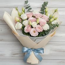 Букет цветов из:  Лизиантусы #REPLACE_PRED# городе Шелехов