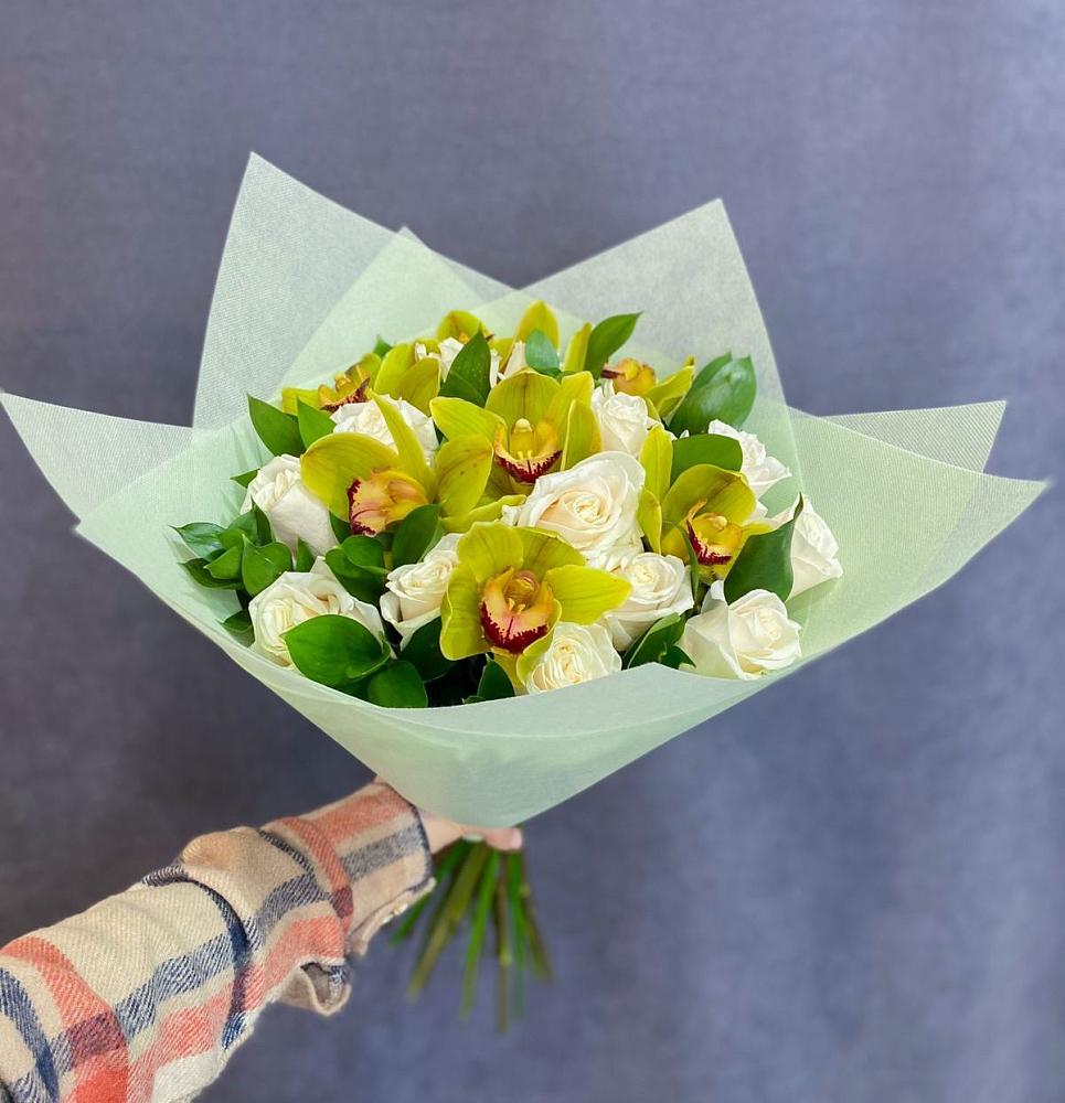 Букет цветов из: Орхидеи и Розы в городе Шелехов