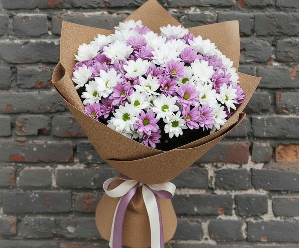 Букет цветов из: Хризантемы в городе Шелехов