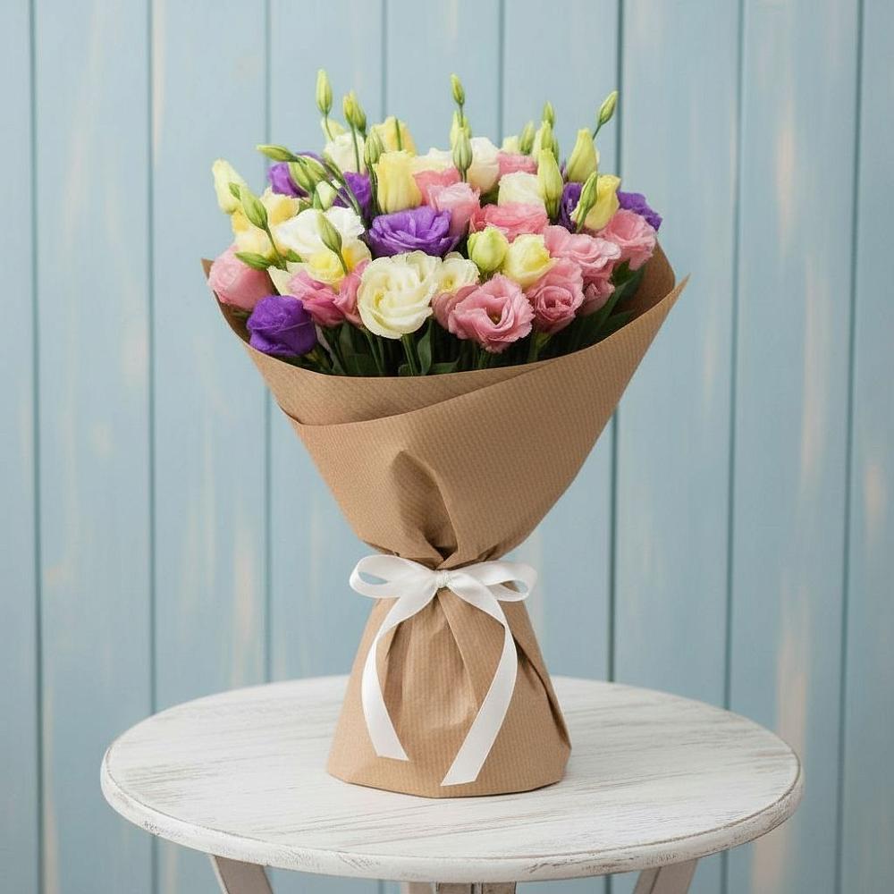 Букет цветов из: Лизиантусы в городе Шелехов