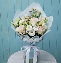Букет цветов из:  Розы и Лизиантусы в городе Шелехов