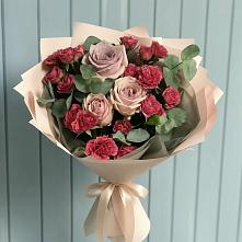 Букет цветов из:  Гвоздики и Розы в городе Шелехов