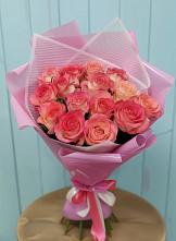 Букет 15 Розовых роз Равель в городе Шелехов
